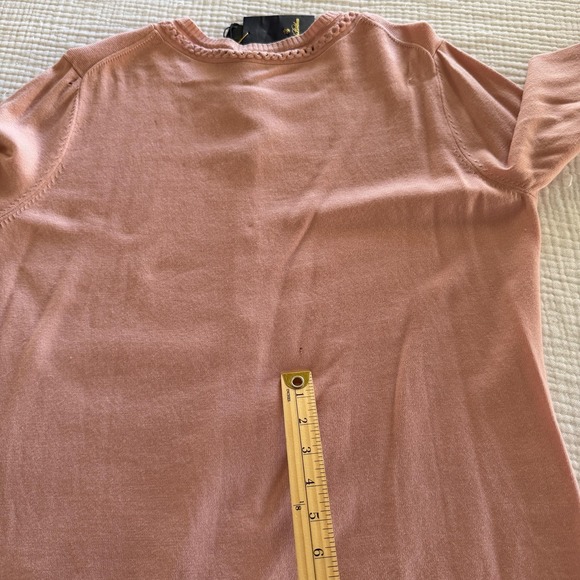 Brooks Brothers Cardigan Womens XL Pink Saxxon Wool Button Front Sweater‎ - Picture 12 of 16